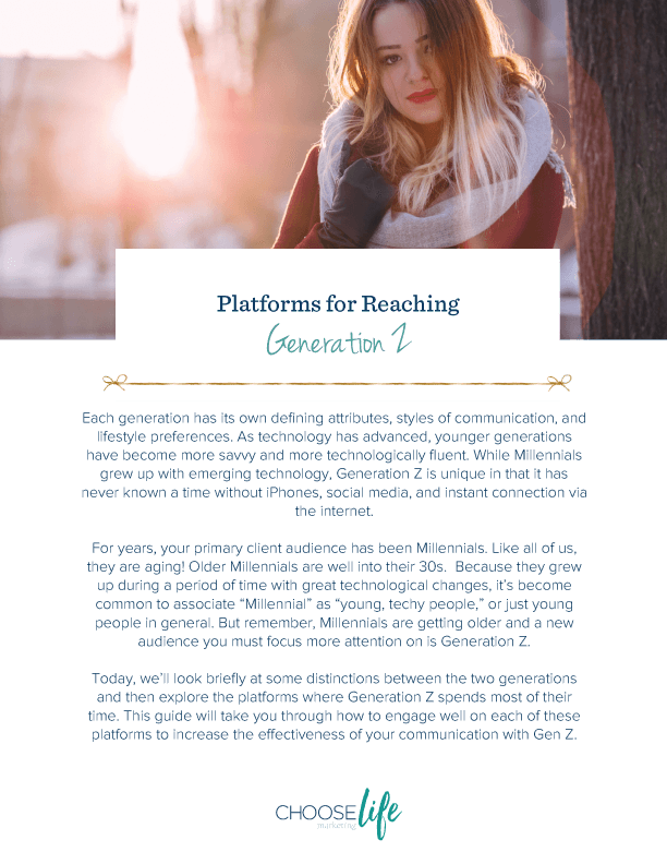 Platforms for Reaching Generation Z
