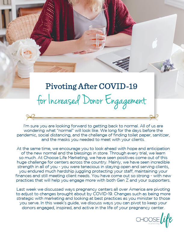 Pivoting After COVID-19  for Increased Donor Engagement