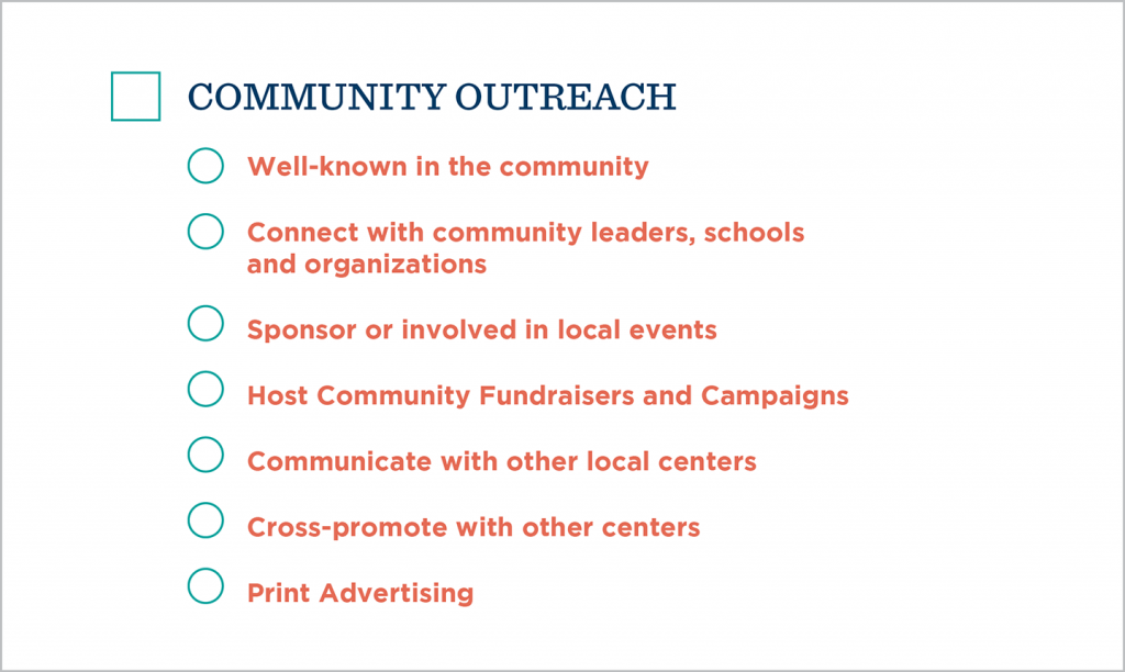 Checklist Community Outreach