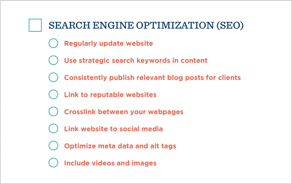 Checklist for SEO