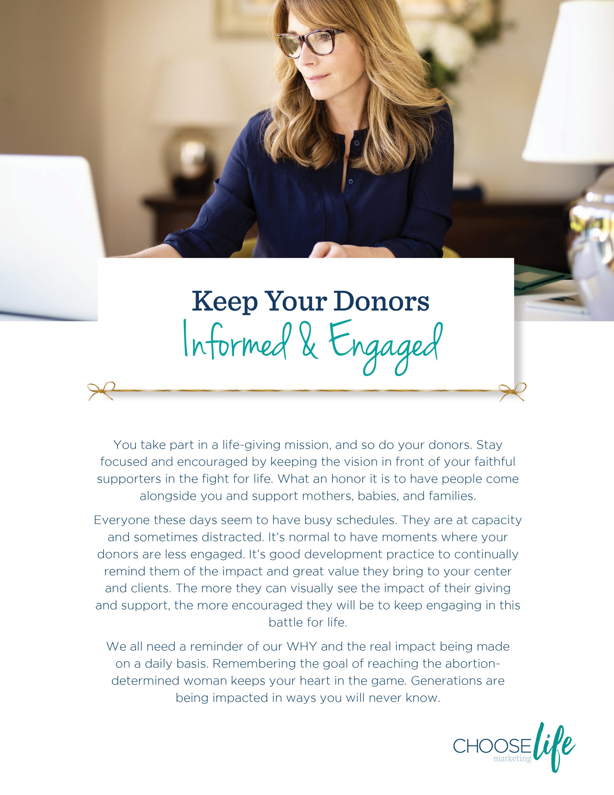 Using Marketing To Encourage and Update Your Donors